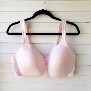 Woman Within Comfort Cotton Pink Padded Bra 42C